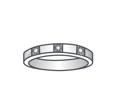Men's Diamond Wedding Ring Band
