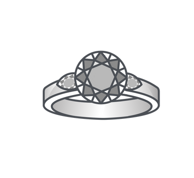 Side-stone Engagement Ring