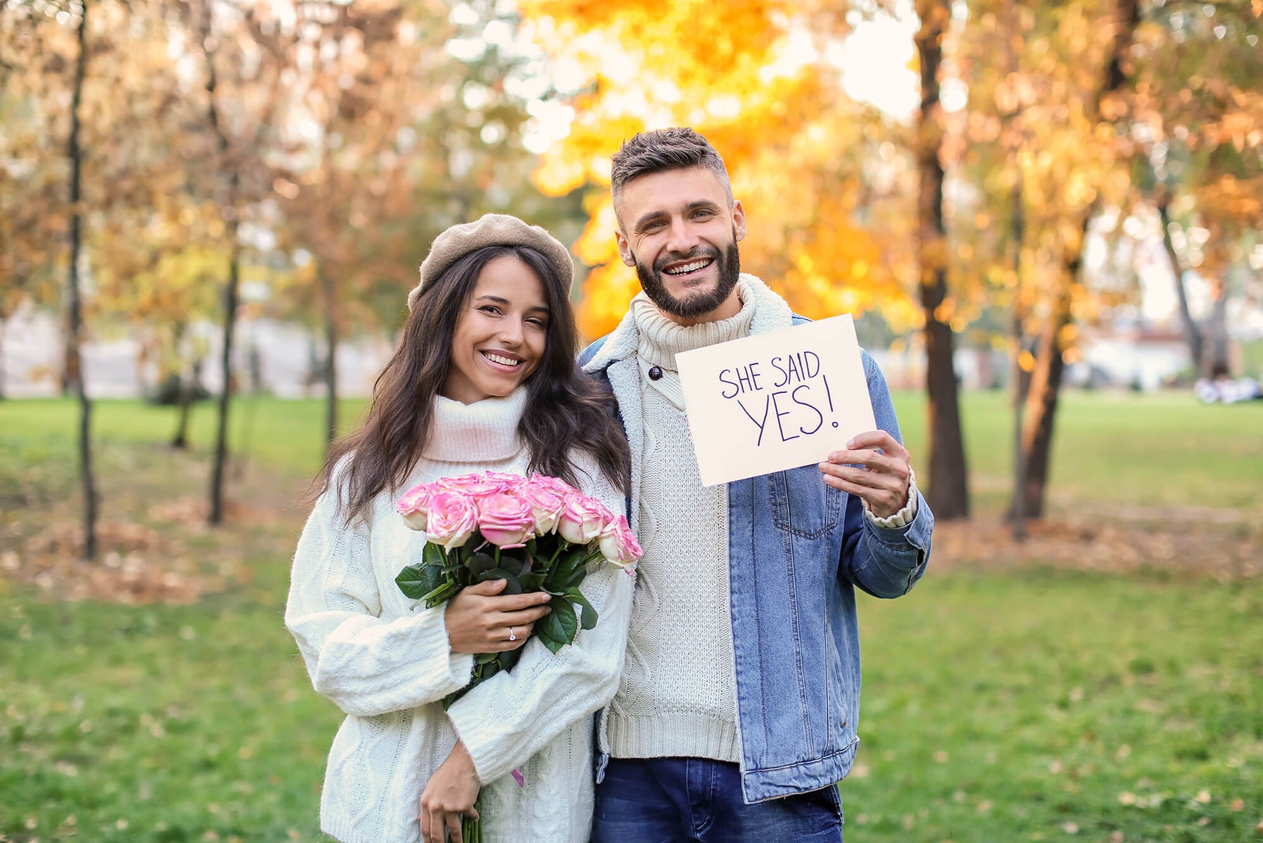 Happy couple after an Allure Proposal